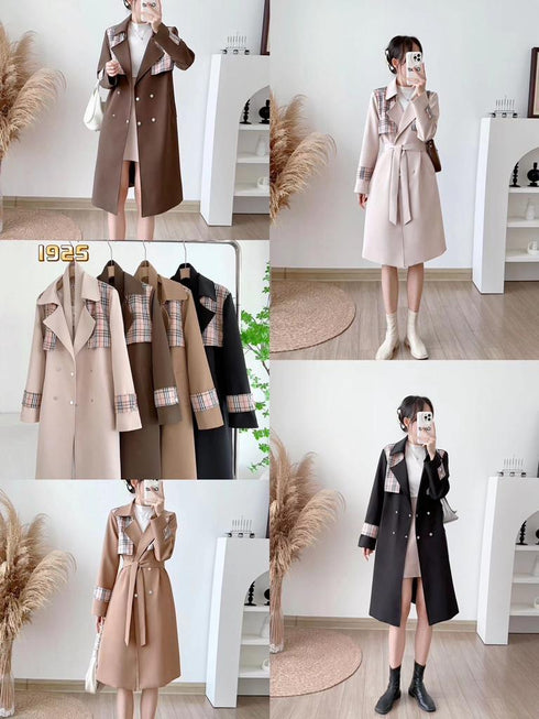 Winter Double Breasted Long Trench Coat